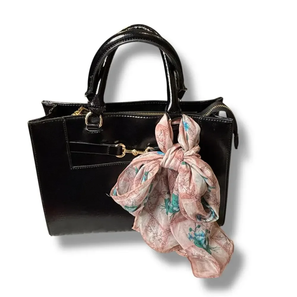Honey Pink Floral Silk Scarf 10